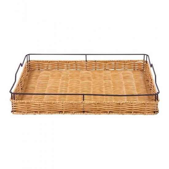 Bandeja 40cm Por 30,5cm Rattan Iron Mimo Style